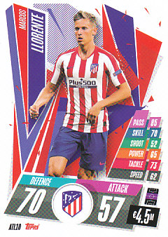 Marcos Llorente Atletico Madrid 2020/21 Topps Match Attax CL #ATL10